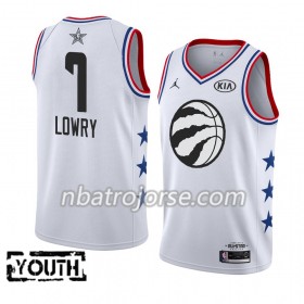 Barn Toronto Raptors Tröja Kyle Lowry 7 2019 All-Star Jordan Brand Vit Swingman